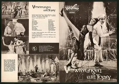 Filmprogramm PFP Nr. 64 /63, Verwirrungen um Topsy, Germaine Damar, Walter Giller, Regie: Geza von Cziffra