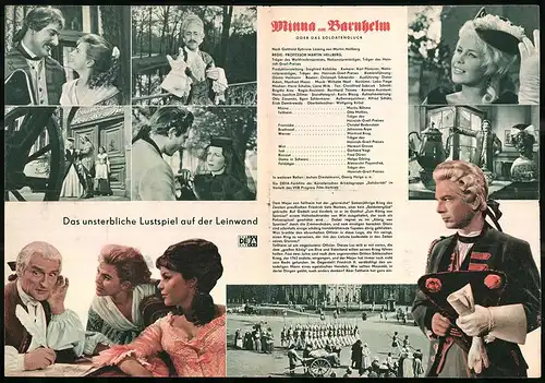 Filmprogramm PFP Nr. 99 /62, Minna von Barnhelm, Marita Böhme, Otto Mellies, Regie: Martin Hellberg