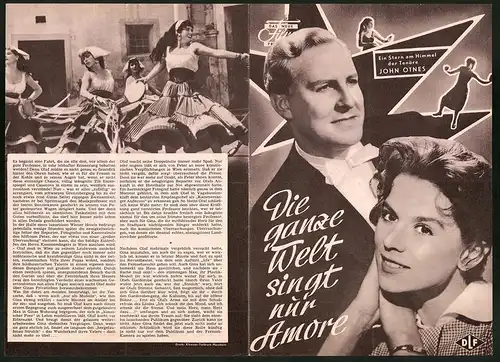 Filmprogramm DNF, Die ganze Welt singt nur Amore, Jon Otnes, Peter Mosbacher, Regie: R. A. Stemmle