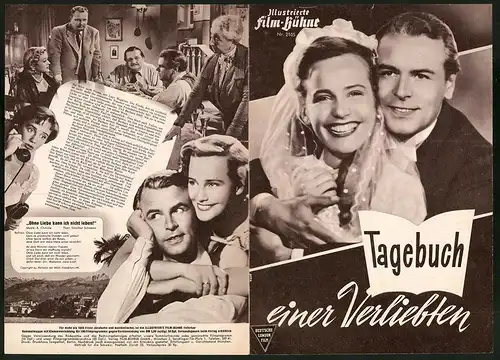 Filmprogramm IFB Nr. 2105, Tagebuch einer Verliebten, Maria Schell, O. W. Fischer, Regie: Josef von Baky