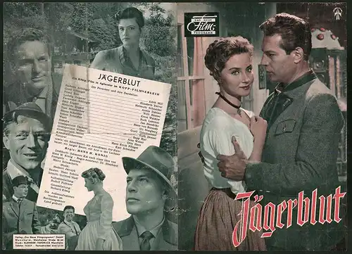 Filmprogramm DNF, Jägerblut, Edith Mill, Elisabeth Terval, Helmuth Schneider, Regie: Hans H. König