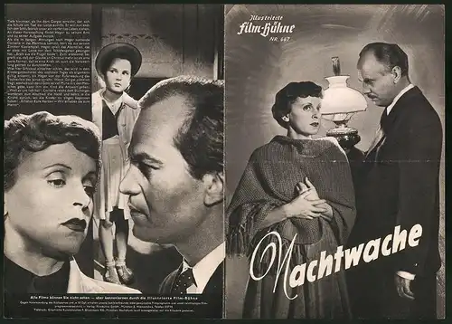 Filmprogramm IFB Nr. 447, Nachtwache, Luise Ullrich, Hans Nielsen, Regie: Dr. Harald Braun