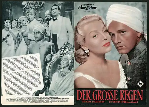 Filmprogramm IFB Nr. 3190, Der grosse Regen, Lana Turner, Richard Burton, Joan Caulfield, Regie: Jean Negulseco