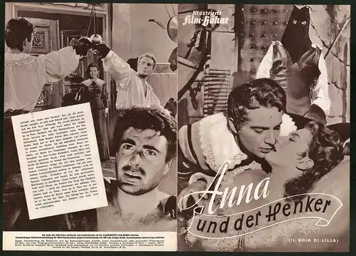 Filmprogramm IFB Nr. 1960, Anna und der Henker, Yvette Lebon, Rossano Brazzi, Regie: Vittorio Cottafavi