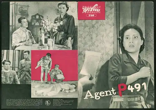 Filmprogramm PFP Nr. 5 /60, Agent P 491, Bu Gö, Li Jan-lin, Regie: Ju Jön-fu