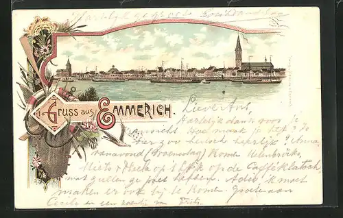 Lithographie Emmerich, Teilansicht