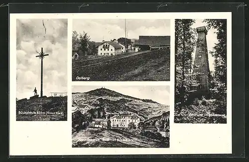 AK Kerschbaum, Gasthof Büchelstein, Oelberg, Aussichtsturm im Sonnenwald
