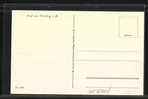 AK Friedberg i. H., Kaiserstrasse mit Geschäften