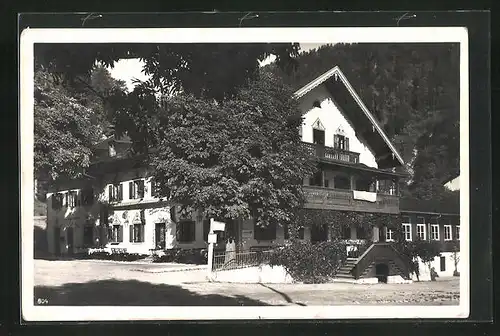 AK Urfeld am Walchensee, Hotel zur Post und Jäger am See