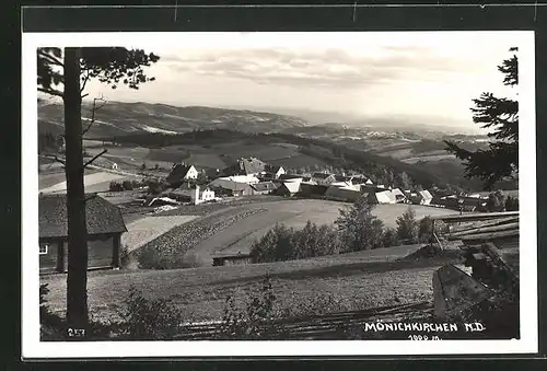 AK Mönichkirchen, Teilansicht des Ortes