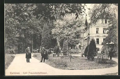 AK Karlsbad, Café Freundschaftssaal