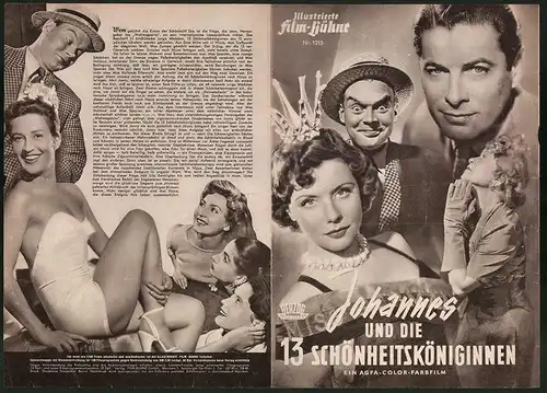 Filmprogramm IFB Nr. 1215, Johannes und die 13 Schönheitsköniginnen, Sonja Ziemann, Hans Richter, Regie: A. Stöger