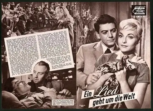 Filmprogramm DNF Nr. 4155, Ein Lied geht um die Welt, Hans Reiser, Sabina Sesselmann, Regie: Geza von Bolvary