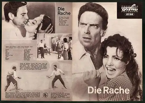 Filmprogramm PFP Nr. 87 /60, Die Rache, Carmen Sevilla, Raf Vallone, Jorge Mistral, Regie: Juan Antonio Bardem