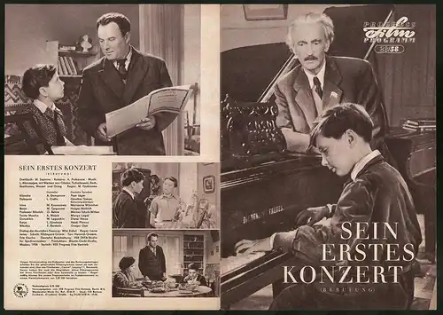 Filmprogramm PFP Nr. 28 /58, Sein erstes Konzert, A. Demjanow, L. Gallis, Regie: M. Fjodorowa