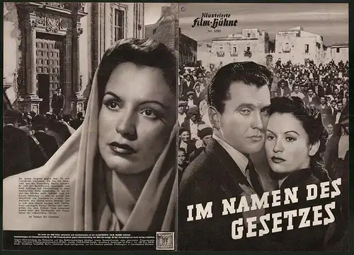 Filmprogramm IFB Nr. 1090, Im Namen des Gesetzes, Massimo Girotti, Jone Salinas, Regie: Pietro Germi