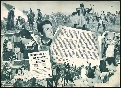 Filmprogramm IFB Nr. 4043, Die schwarzen Ritter von Borgoforte, Vittorio Gassman, Constance Smith, Regie: S. Grieco