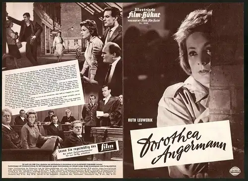 Filmprogramm IFB Nr. 4646, Dorothea Angermann, Ruth Leuwerick, Bert Sotlar, Regie: Robert Siodmak