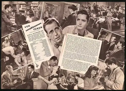 Filmprogramm IFB Nr. 2586, Vor verschlossen Türen, Humphrey Bogart, John Derek, Regie: Nicholas Ray