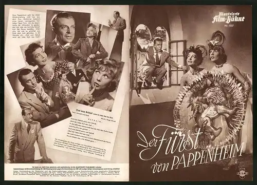 Filmprogramm IFB Nr. 1557, Der Fürst von Pappenheim, Victor de Kowa, Hannelore Schroth, Regie: Hans Deppe