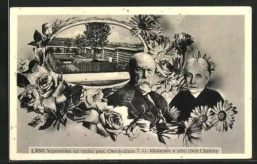 AK Lany, Präsident Masaryk (TGM) mit Gemahlin