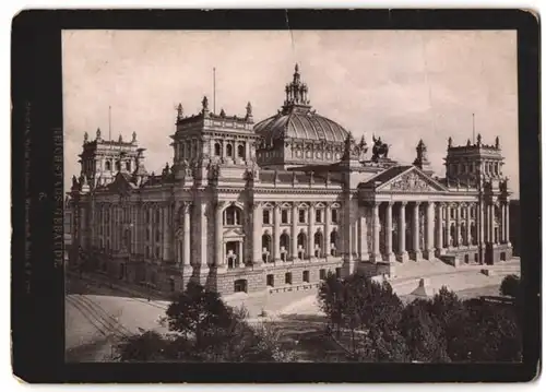 Fotografie Cosmos, Berlin, Ansicht Berlin, Blick auf das Reichstags Gebäude