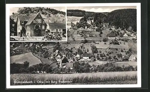 AK Gammelsbach i. Odw., Gasthaus zur Burg Freienstein, Teilansicht