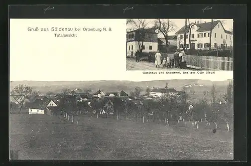 AK Söldenau b. Ortenburg, Gasthaus u. Krämerei v. Otto Bischl