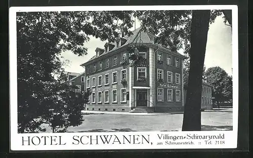 AK Villingen /Schwarzwald, Hotel Schwanen