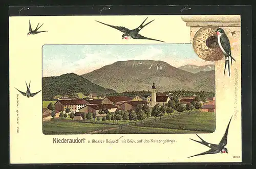 AK Niederaudorf, Totalansicht, Kloster Reisach