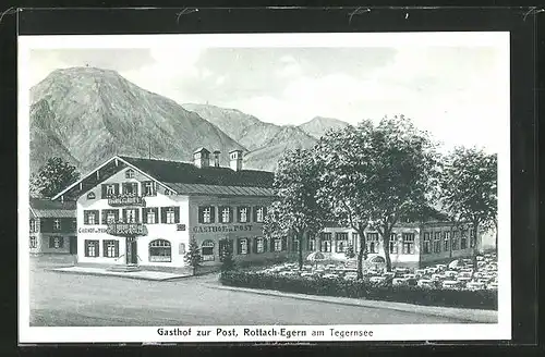 AK Rottach-Egern /Tegernsee, Gasthof zur Post
