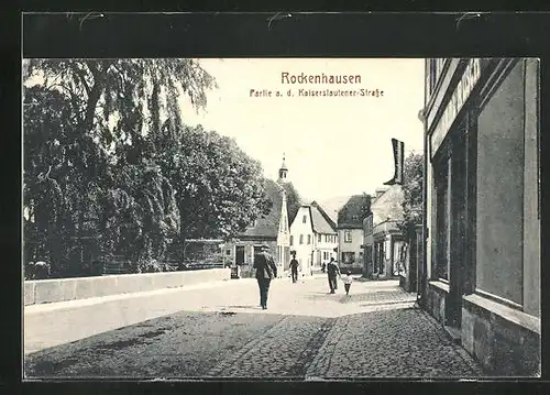 AK Rockenhausen, Blick in die Kaiserslautener-Strasse