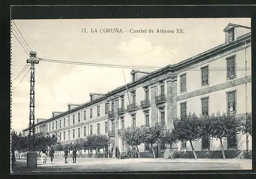 AK La Coruna, Cuartel de Alfonso XII.