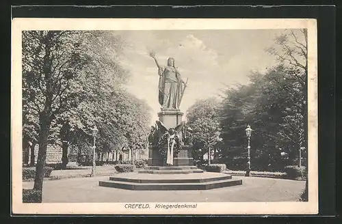 AK Krefeld, Kriegerdenkmal