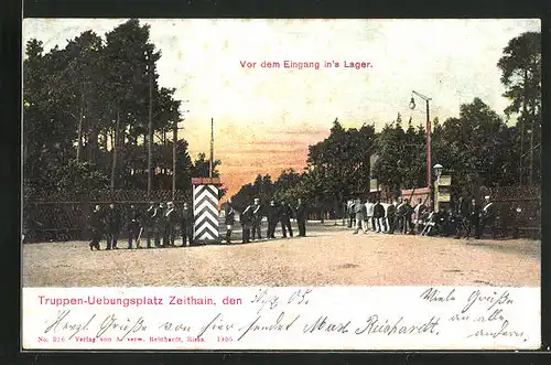 AK Zeithain, Truppenübungsplatz, Eingangsbereich