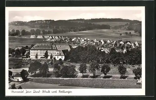 AK Wunsiedel, Jean Paul-Schule und Siedlungen aus der Vogelschau