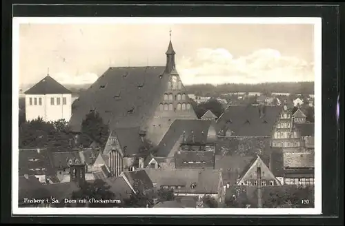 AK Freiberg i. Sa., Dom mit Glockenturm
