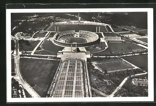 AK Berlin, Gesamtansicht Reichssportfeld, Olympia 1936