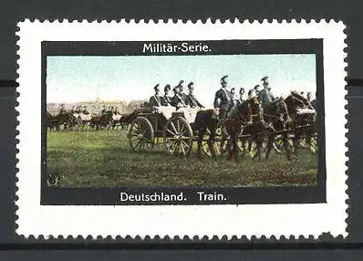 Reklamemarke Militär-Serie, Deutschland, Train