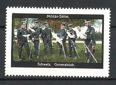 Reklamemarke Militär-Serie, Schweiz, Generalstab