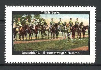 Reklamemarke Militär-Serie, Deutschland, Braunschweiger Husaren