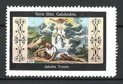 Reklamemarke Serie: Bibl. Geschichte, Bild 34, Jakobs Traum