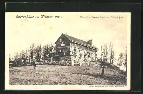 AK Enzianhütte am Kieneck, Inhaber Eduard Dell