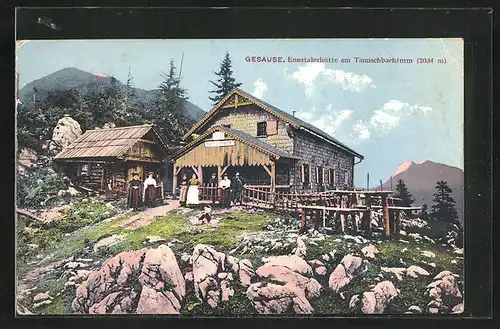 AK Ennstalerhütte, Gebirgspartie am Tamischbachturm