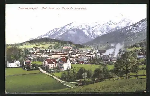 AK Bad Ischl, Gesamtansicht von Sterzen's Abendsitz