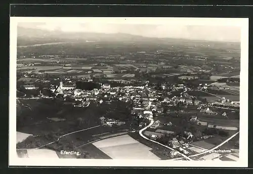 AK Eferding, Fliegeraufnahme der Stadt
