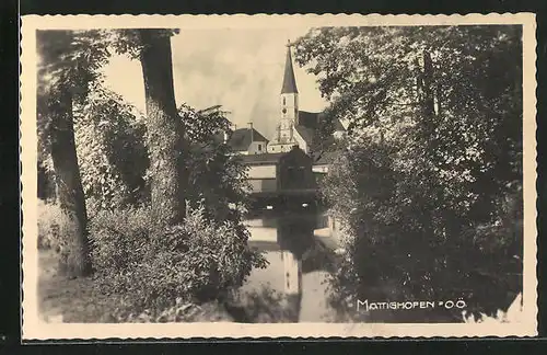 AK Mattighofen, Durchblick auf die Kirche