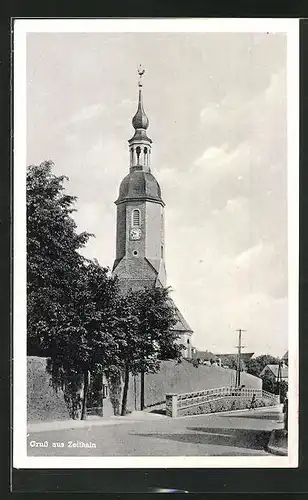 AK Zeithain, Blick zur Kirche