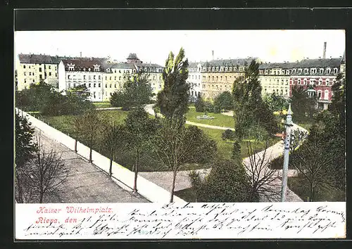 AK Riesa, Kaiser Wilhelmplatz
