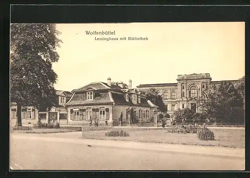 AK Wolfenbüttel, Lessinghaus mit Bibliothek